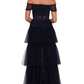 Ball Gown Prom Dresses Corsets Dress Masquerade Floor Length Sleeveless Off Shoulder Tulle with Ruffles