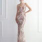 Mermaid / Trumpet Evening Gown Sparkle & Shine Dress Formal Floor Length Sleeveless Spaghetti Strap Sequined