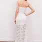 White Lace Beach Wedding Dress V-neck Sexy Long Beautiful