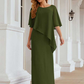 Sleeveless Scoop Neck Ankle-Length Chiffon Mother of the Bride Dress Pure Color