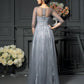 A-Line Princess Scoop Lace Sleeves Long Satin Mother of the Bride Dresses Pure Color