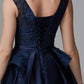 Ball Gown Peplum Quinceanera Formal Evening Dress V Neck Sleeveless Floor Length Lace with Bow(s)