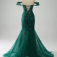 Mermaid Off The Shoulder Prom Dress with Appliques Sexy Long