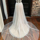 Sweetheart Appliques A-Line Long Wedding Dress Off Shoulder