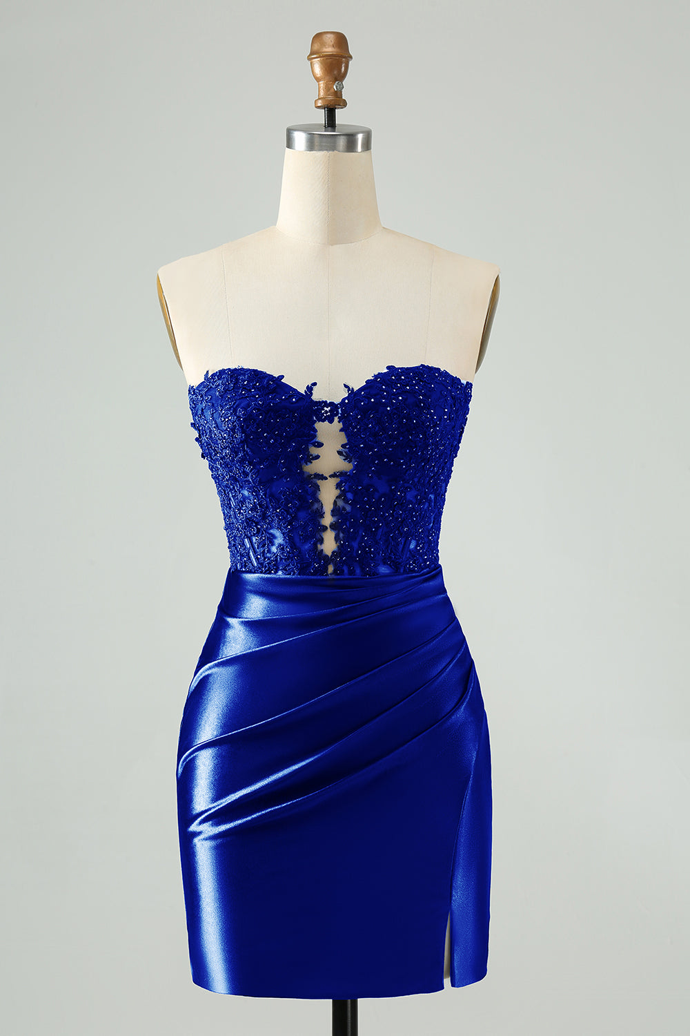 Sexy Bodycon Sweetheart Corset Hollow Out Beaded Short Homecoming Dress Sexy