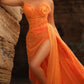 Sheath/Column Strapless Floor-Length Prom Dresses Sparkly Sexy