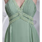 A-Line Evening Gown Sparkle Dress Formal Evening Floor Length Sleeveless Spaghetti Strap Chiffon