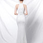 Mermaid / Trumpet Evening Gown Sparkle & Shine Dress Formal Floor Length Short Sleeve High Neck Sequined Backless with Crystals