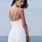 Wedding Dresses Sweetheart Neckline Stretch Satin Spaghetti Strap Open Back with