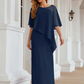 Sleeveless Scoop Neck Ankle-Length Chiffon Mother of the Bride Dress Pure Color