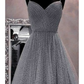 A-Line Prom Dresses Sparkle & Shine Dress Party Wear Floor Length Sleeveless Spaghetti Strap Tulle