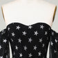Off The Shoulder Black Stars A Line Homecoming Dress Short