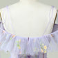 Off The Shoulder Lavender Embroidery Homecoming Dress With Ruffles Short