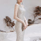 Mermaid / Trumpet Evening Gown Sparkle Dress Wedding Guest Floor Length Sleeveless One Shoulder Sequined