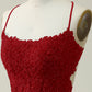 Sheath Spaghetti Straps Short Homecoming Dress with Appliques Sexy