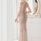 Mermaid / Trumpet Evening Gown Elegant Dress Wedding Guest Floor Length Sleeveless V Neck Sequined