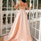 Mermaid / Trumpet Evening Gown Luxurious Dress Wedding Party Floor Length Sleeveless V Neck Detachable Satin