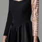 Ball Gown Sparkle Quinceanera Formal Evening Dress Off Shoulder Long Sleeve Floor Length Satin