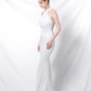 Mermaid / Trumpet Evening Gown Sparkle & Shine Dress Formal Floor Length Short Sleeve High Neck Sequined Backless with Crystals
