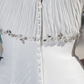 Wedding Dresses Scoop Neck Chiffon Cap Sleeve Beach Plus Size with Beading Draping