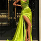 Sheath/Column Spaghetti Straps Floor-Length Prom Dresses Pure Color