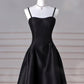 A-Line Sweetheart Neck Satin Long Prom Dress Pure Color