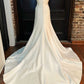 Simple Sweetheart A-Line Long Wedding Dress Off Shoulder