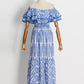 A-Line Wedding Guest Dresses Casual Dress Holiday Ankle Length Short Sleeve Off Shoulder Polyester with Ruffles