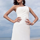 Wedding Dresses One Shoulder Chiffon Regular Straps Simple Plus Size Pure Color