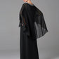 A-Line Mother of the Bride Dress Wedding Guest Elegant Cape Dress Plus Size Jewel Neck Floor Length Chiffon Sleeveless