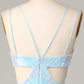 Bodycon Spaghetti Straps Blue Sequins Short Homecoming Dress Sexy