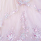 Blush Quinceanera Ball Gown Off Shoulder Sexy Long Quinceanera Dress