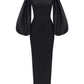 Sheath / Column Evening Gown Elegant Dress Wedding Guest Formal Evening Floor Length Long Sleeve High Neck Fall Wedding Guest Spandex