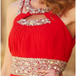 A-Line Evening Gown Sparkle & Shine Dress Party Wear Floor Length Sleeveless Halter Chiffon