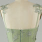 A Line Square Neck Corset Prom Dress with 3D Butterflies Floor Length Charming Evening Party Dress