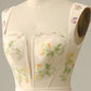 A-Line Square Neck Embroidered Prom Dress Floor Length With Flowers
