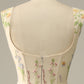 A-Line Square Neck Embroidered Prom Dress Floor Length With Flowers