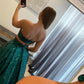 A-Line Gorgeous Two Piece Sequin Long Strapless Floor-Length Prom Dresses Sparkly Evening Dresses