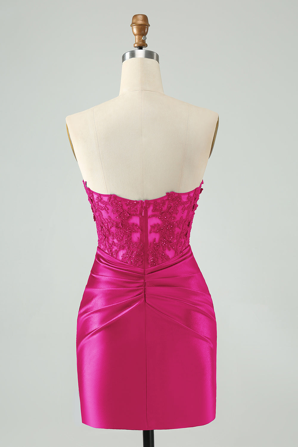 Sexy Bodycon Sweetheart Corset Hollow Out Beaded Short Homecoming Dress Sexy