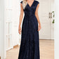 Sparkly A-Line Mother of the Bride Dress With Sleeveless V-neck Floor Length Sexy Evening Dresses