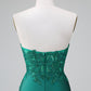 Classy Bodycon Strapless Pleated Short Homecoming Dress with Beading Sexy