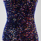 Black Mermaid One Shoulder Sequins Long Prom Dress with High Slit Sparkly Evening Dresses