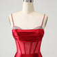 Chic Bodycon Pleated Corset Short Homecoming Dress with Beading Sexy