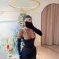 Sheath/Column Halter Floor-Length Prom Dresses Sexy