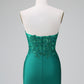 Classy Bodycon Strapless Pleated Short Homecoming Dress with Beading Sexy