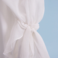 Wedding Dresses V Neck Court Train Chiffon Long Sleeve with Beading Pure Color