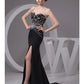 Mermaid / Trumpet Evening Gown Sexy Dress Formal Evening Court Train Sleeveless Sweetheart Chiffon with Beading