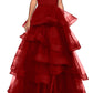 A-Line Sweetheart Ruffles Ball Gown Prom Dresses For Evening Party Off Shoulder