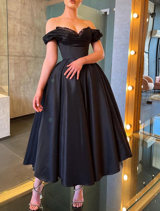 Sheath/Column Off-The-Shoulder Short Prom Dresses Sexy Evening Dresses