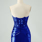 Sexy Bodycon Sweetheart Corset Hollow Out Beaded Short Homecoming Dress Sexy